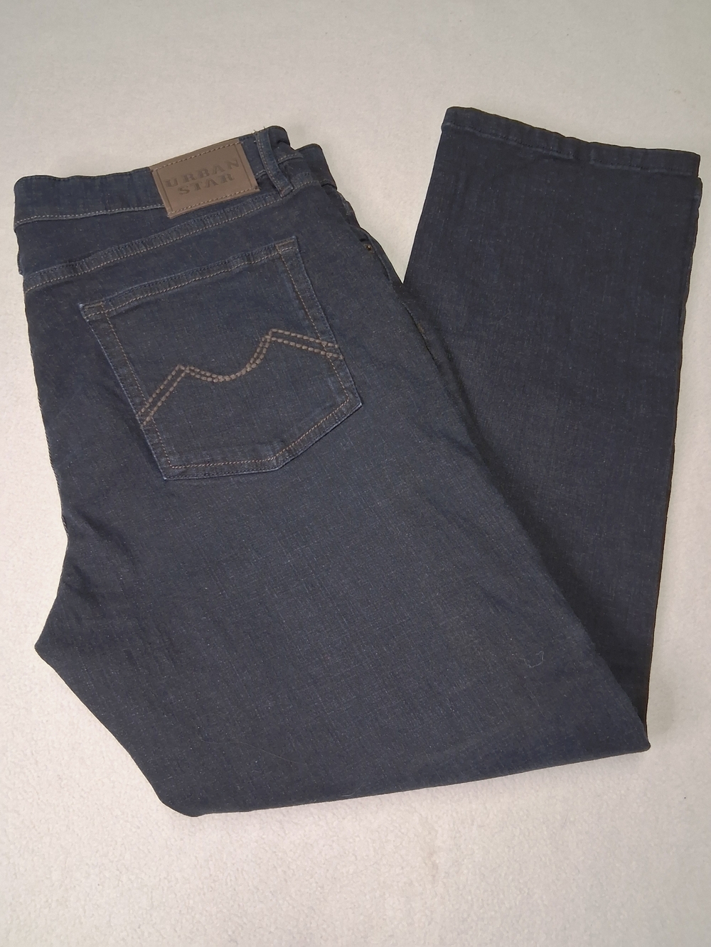 4/20$ Men's Straight Dark Blue Jeans - Unbranded